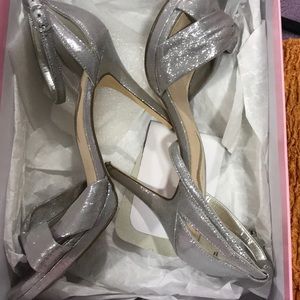 Sliver Nina heels
